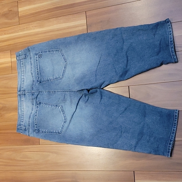 Nwt DIANE GILMAN capri pants pedal pusher with hem slit - Picture 4 of 4